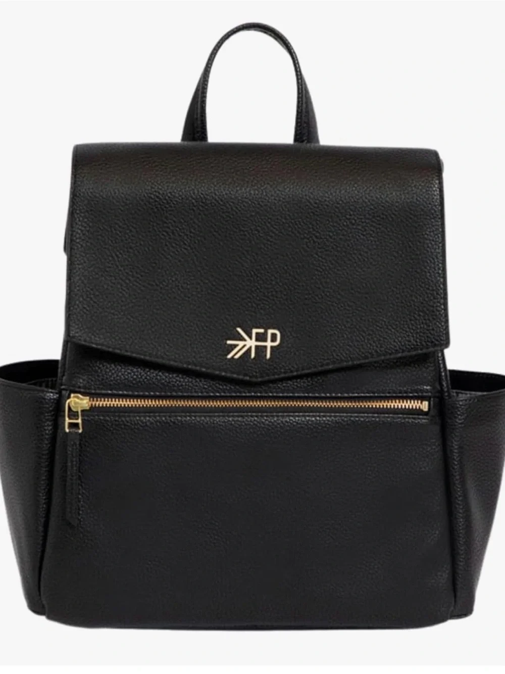 Freshly Picked Diaper Bag Vegan Leather, Ebony